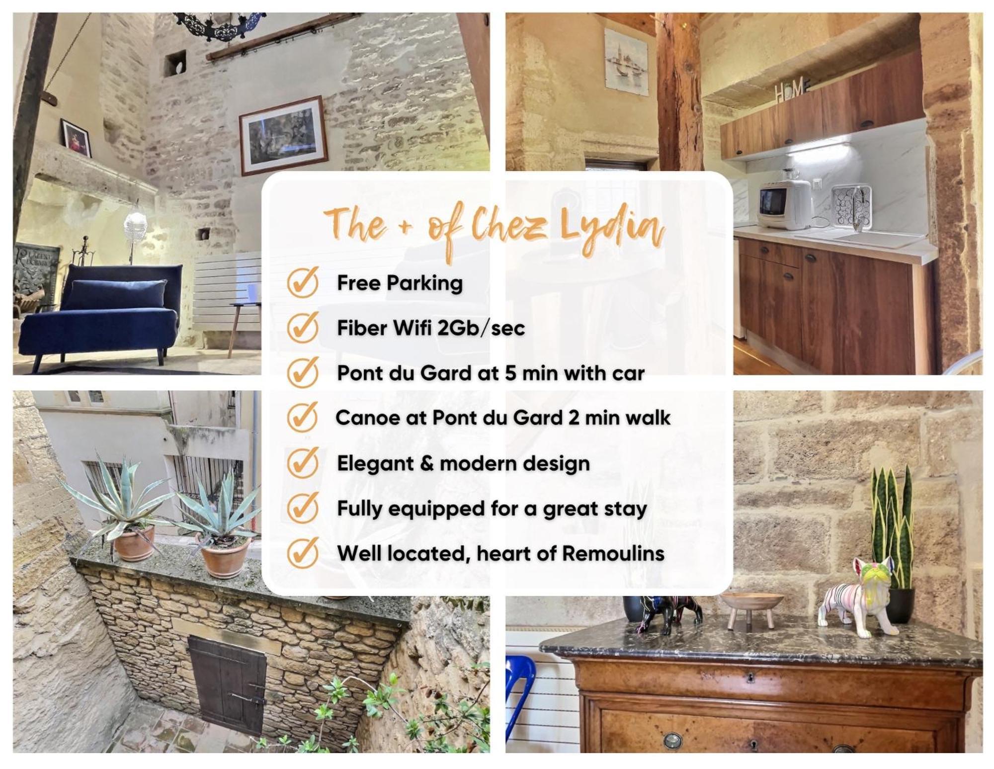 רמולין Chez Lydia - Loft Cosy, Depart Canoe A Pied, Proche Pont-Du-Gard Et Uzes מראה חיצוני תמונה